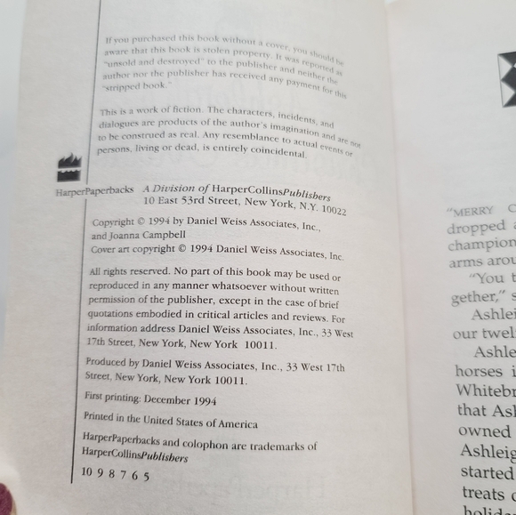 Vintage 90s Thoroughbred Super Edition Ashleigh's Christmas Miracle - Picture 4 of 8